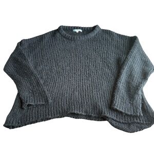 Cecico Women’s Crewneck Cozy Black‎ size L Pullover Knitted Sweater Warm